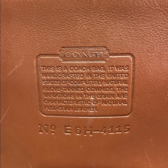 Vintage coach, Whitney, tan brown leather cross body bag 4115 see pic 14 - Picture 16 of 16